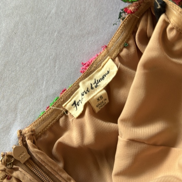 For Love & Lemons Amelia Strapless Dress Rosebud - WORN ONCE - Picture 4 of 5